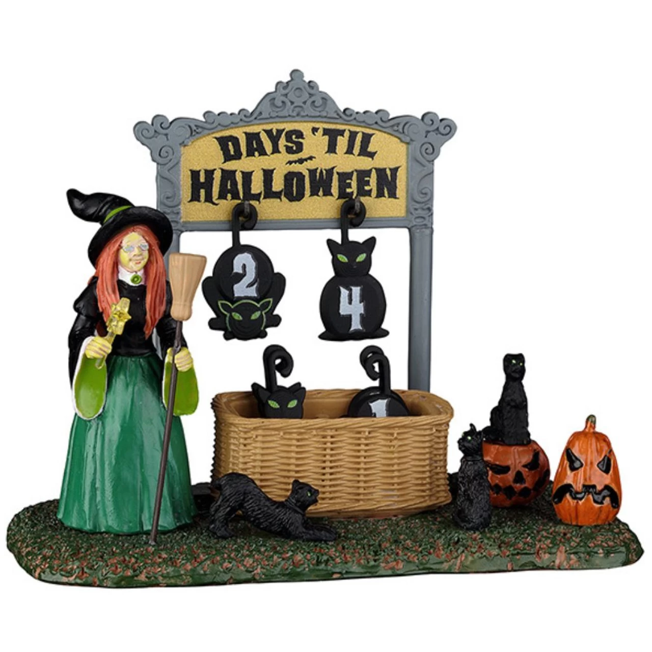 Lemax - Spookytown - Black Cat Countdown 3 Lemax - Spookytown - Black Cat Countdown