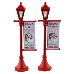 Lemax - North Pole Lamp Post Set Of 2