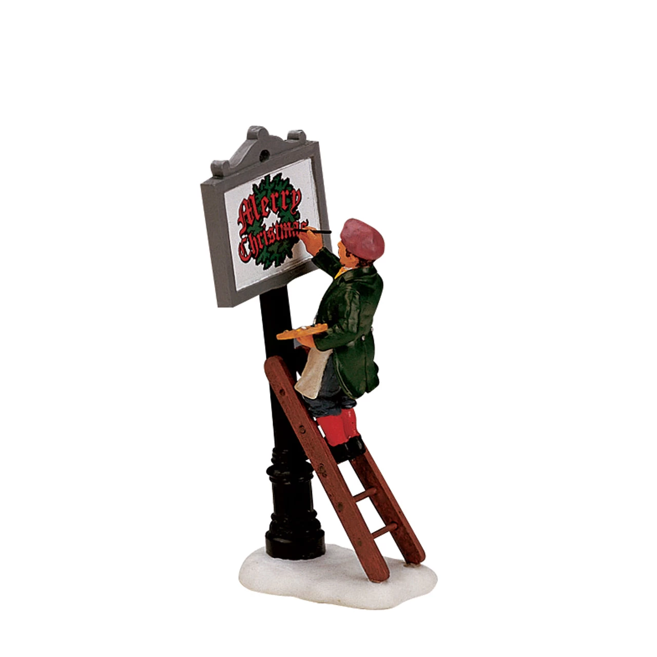 Lemax Sign Painter On Ladder Figurine 3 Lemax Sign Painter On Ladder Figurine
