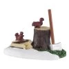 Lemax Axe, Tree Stump And Squirrels (oh My) -Lemax bgnzrzjiuambiwjnj1gt