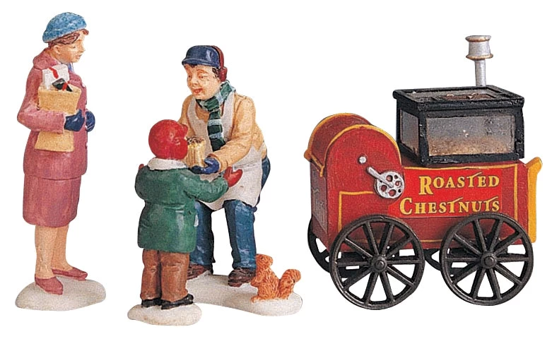 Lemax Roasted Chestnut Stand - 4 Piece Set 6 Lemax Roasted Chestnut Stand - 4 Piece Set - Image 4