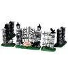 Lemax Spooky Iron Gate And Fence - 5 Piece Set