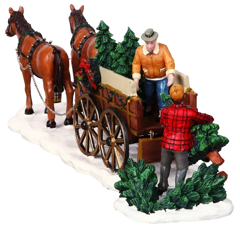 Lemax Christmas Tree Wagon 8 Lemax Christmas Tree Wagon - Image 6