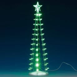 Lemax Lighted Silhouette Tree - Green - 9 Inch