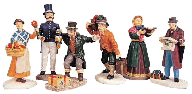 Lemax Townsfolk - Set Of 6 People 7 Lemax Townsfolk - Set Of 6 People - Image 5