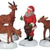 Lemax Santa Feeds Reindeer - Set Of 4 -Lemax jcsek6x5tl3sfuxqzvxi