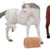 Lemax Feed The Horses - 2 Horses And Hay Bales -Lemax kq7dzzcdszt8ba3uwoeu