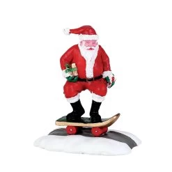 Lemax Skateboard Santa
