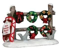 Lemax Christmas Wreaths Sale Rack