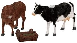 Lemax Feeding Cow & Bull - 3 Piece Set