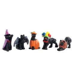 Lemax Costumed Cats - 5 Piece Set