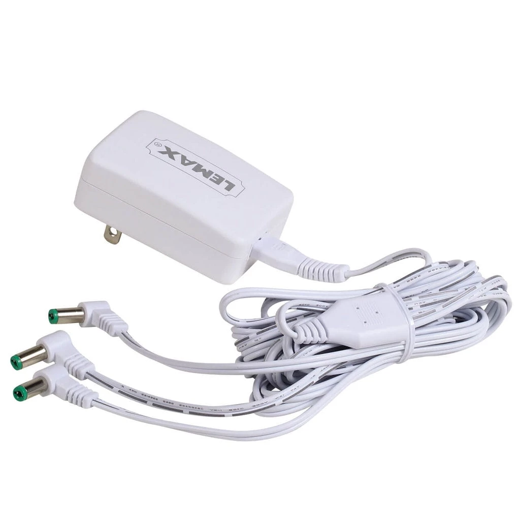 Lemax White Power Adapter - 4.5V, 1000mA - 3 Plugs 4 Lemax White Power Adapter - 4.5V, 1000mA - 3 Plugs - Image 2