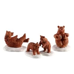Lemax Bear Family Snow Day - 4 Piece Set